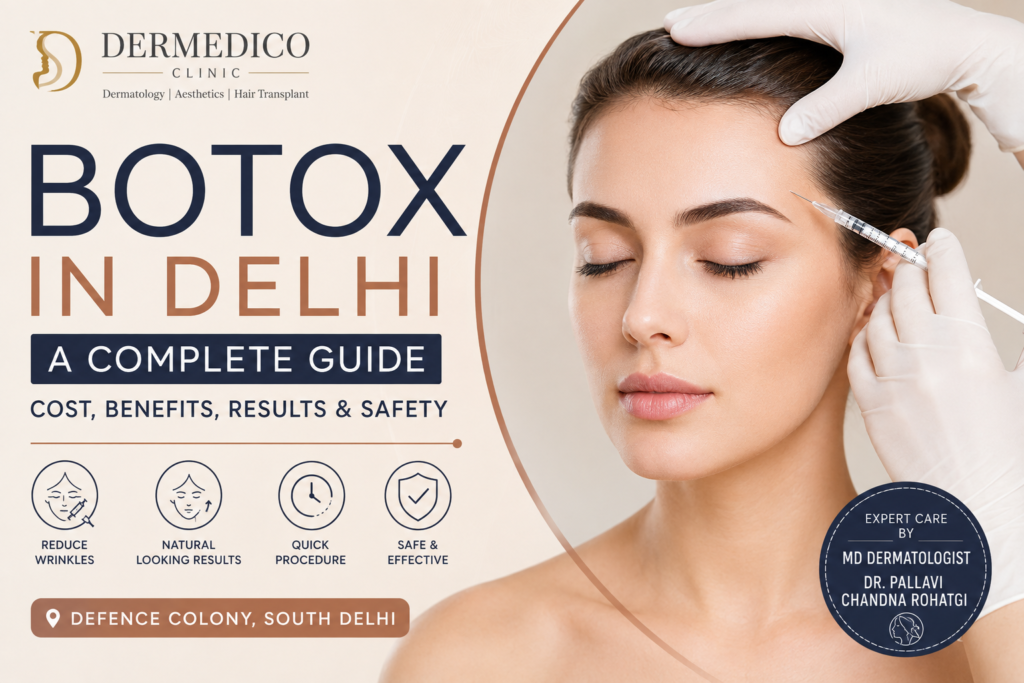 Botox in Delhi: Cost, Benefits, Safety, Results & Choosing the Right Dermatologist