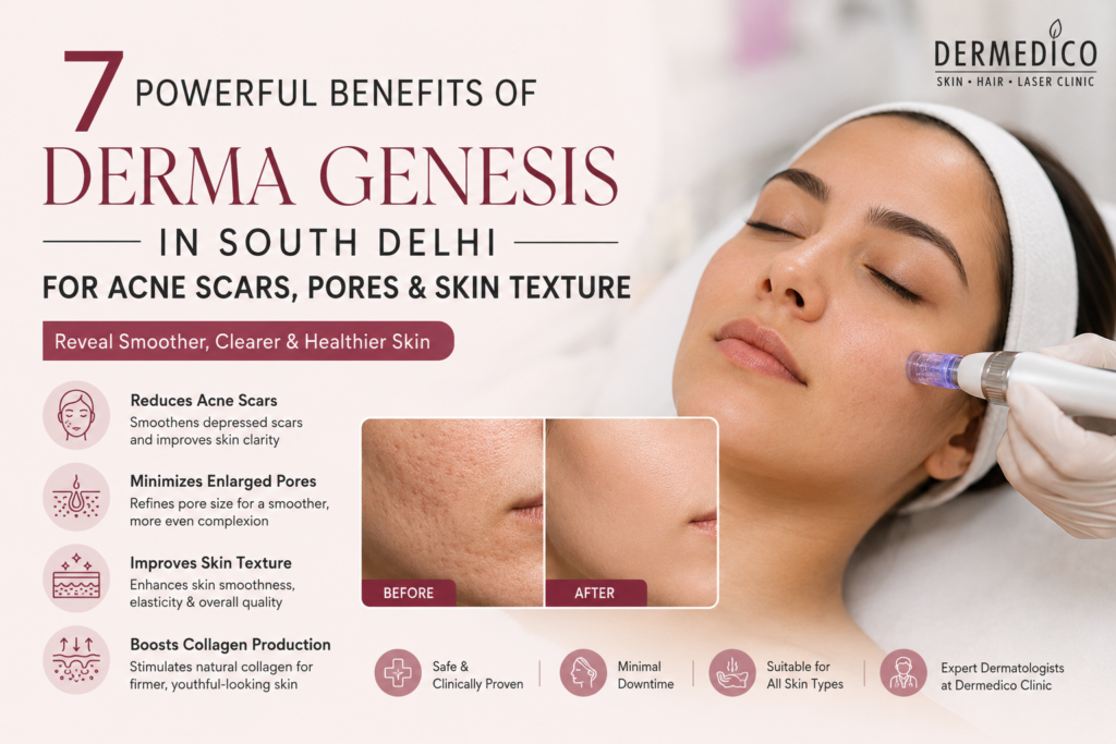 Derma Genesis in South Delhi for Acne Scars, Pores and Skin Texture