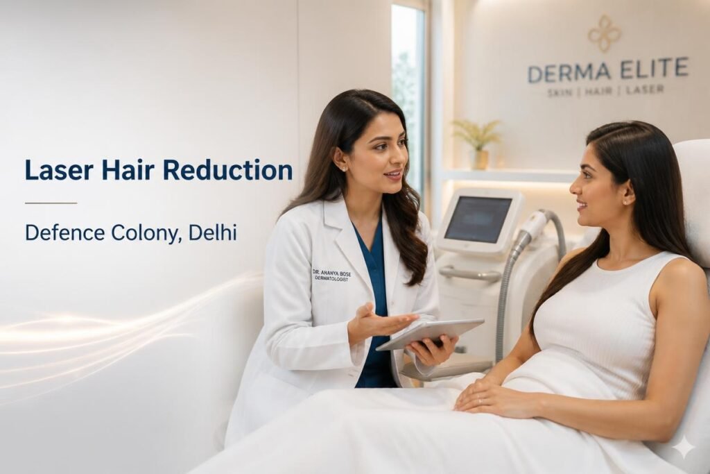 Laser Hair Reduction in Defence Colony, Delhi: A Complete Guide to Safe and Effective Hair Reduction