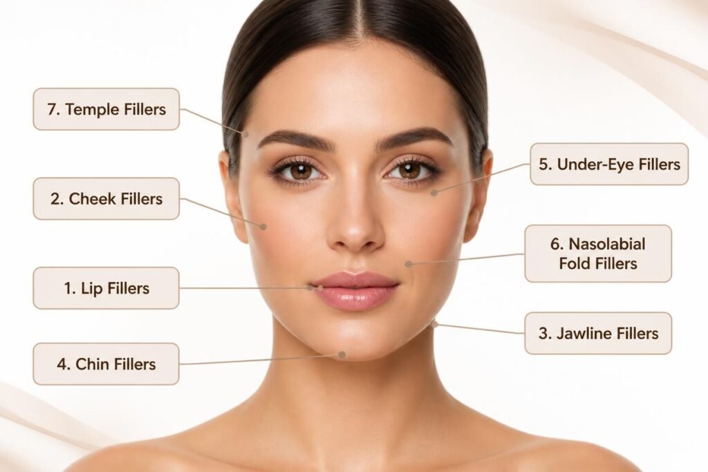Facial Filler in defence colony 