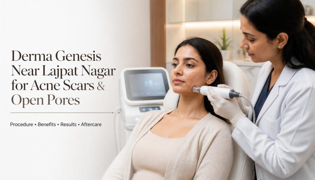 Derma Genesis Near Lajpat Nagar for Acne Scars and Open Pores: Benefits, Procedure, Results & Cost