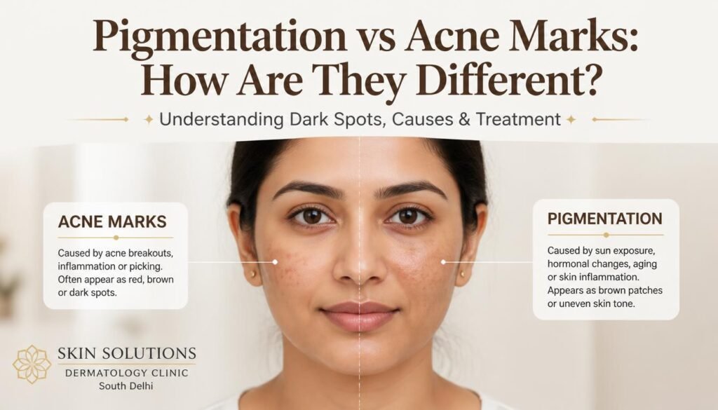 Pigmentation vs Acne Marks: How Are They Different?