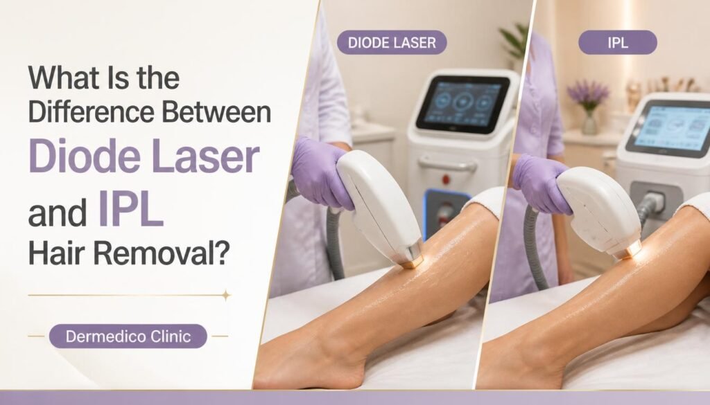 What Is the Difference Between Diode Laser and IPL Hair Removal?