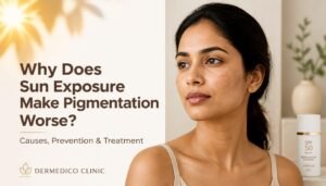 sun exposure make pigmentation worse