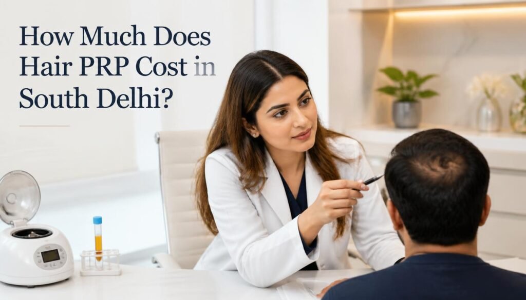 How Much Does Hair PRP Cost in South Delhi?