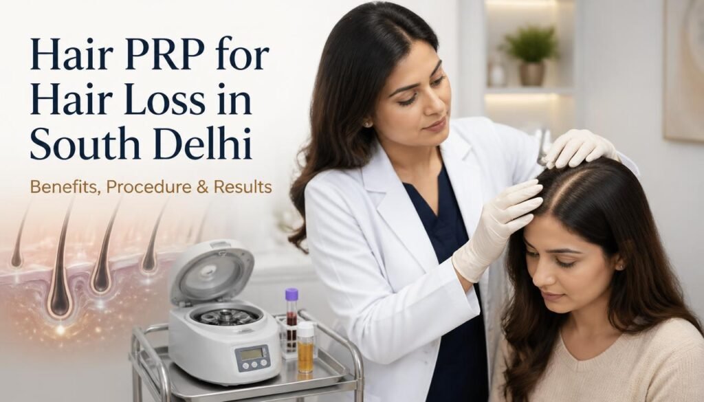 Hair PRP for Hair Loss in South Delhi: Benefits, Procedure and Results