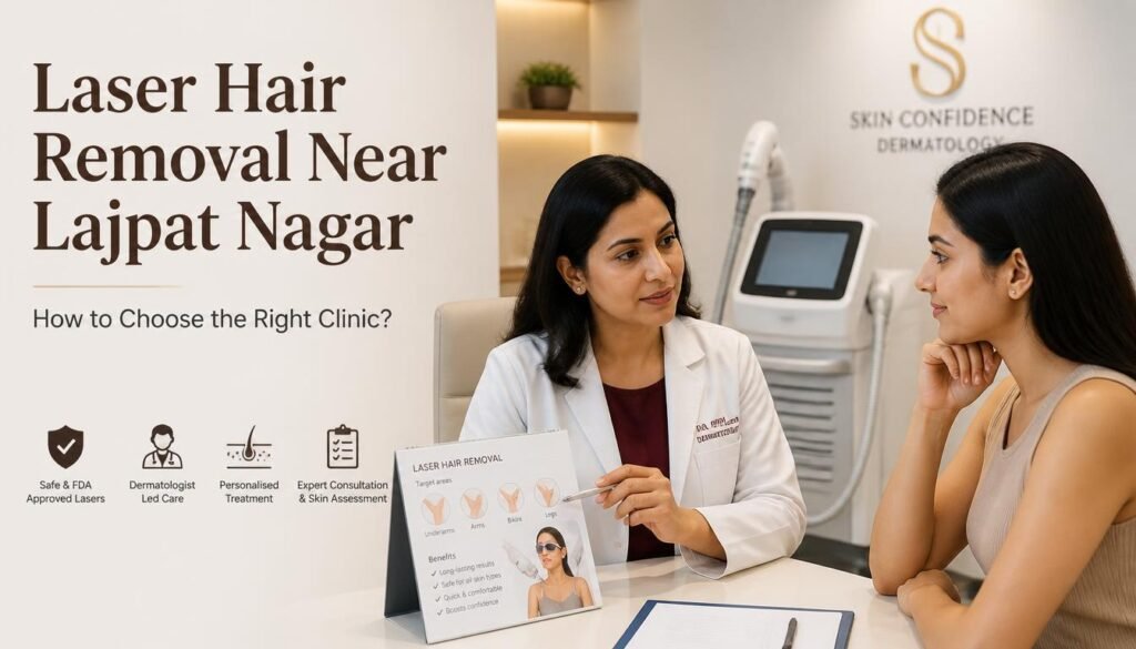 Laser Hair Removal Near Lajpat Nagar
